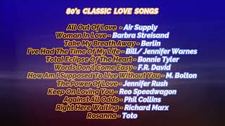 80S CLASSIC LOVE SONGS