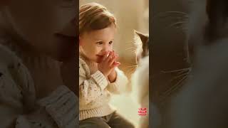 Baby’s Quiet Conversation with a Calm House Cat 🐱💛 | A Gentle, Heartwarming Moment #animal #baby