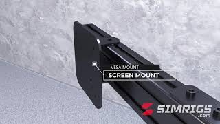 Simrigs.com eXodus sim racing cockpit TRIPLE SCREEN assembly video