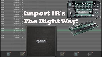 Kemper Profilier - 2 ways to import IR´s