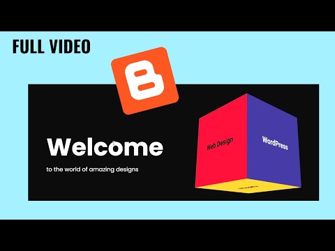 FULL VIDEO Customize Your Blogger Homepage With A 3D Rotating Cube HTML CSS JS