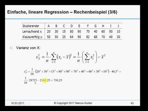 Video: Regression Berechnen