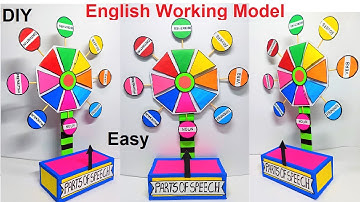 english working model on parts of speech - diy for exhibition in easy and simple steps | howtofunda