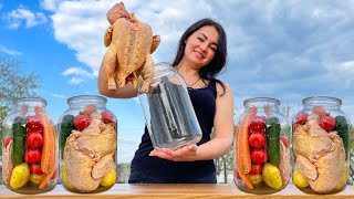 Как Приготовить Курицу с Овощами В Стеклянной Банке Невероятно Вкусно?
