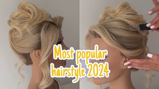 2024's Top Hairstyle: Easy High Shell Updo Tutorial by Andreeva Nata 11,739 views 1 month ago 8 minutes, 19 seconds