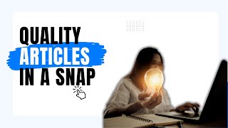 Generate SEO Optimized Blog Posts in 4 Steps Using AI