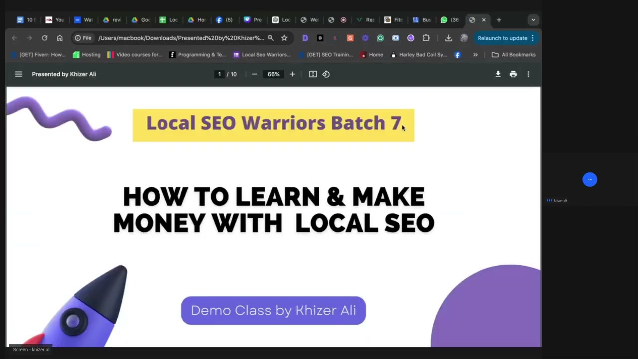 Local SEO Warriors Demo Class