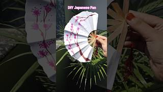 Japanese Folding Fan DIY 🪭 | Easy &amp; Beautiful Craft Tutorial🥰 #shorts #YouTube#afreen_ali2017 #art