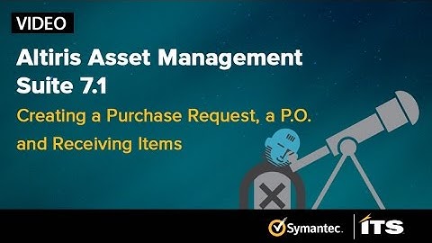 Altiris Asset Management Suite 7.1. Episode 4. Creating a PO