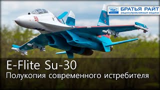 Радиоуправляемый самолёт E-flite Su-30 Twin 70mm EDF BNF Basic