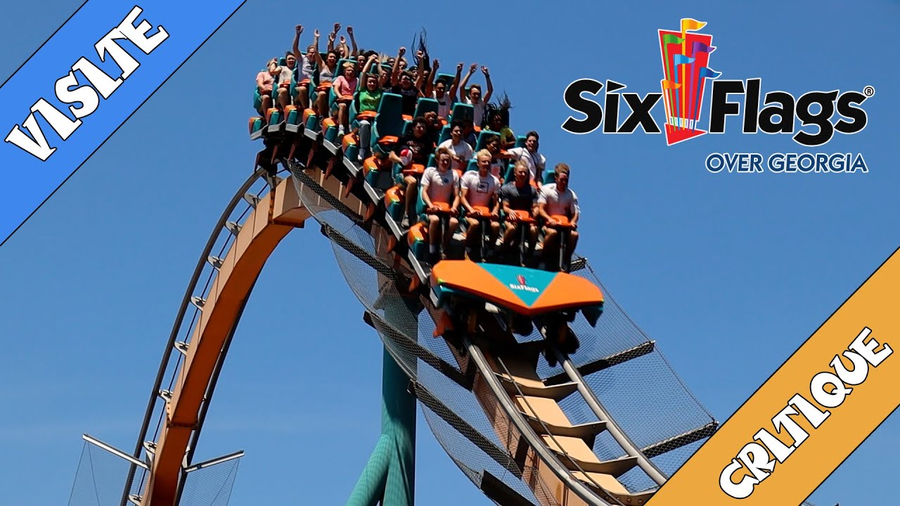 Visite de Six Flags Over Georgia 🇺🇸 - Festival de PANNES et opérations EN-DESSOUS DE TOUT ! 🤦‍♂️⚙️