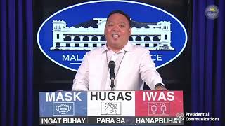 Press Briefing By Presidential Spokesperson Harry Roque, Jr. 1/11/2021 Press Briefing By Presidential Spokesperson Harry Roque, Jr. 1/11/2021