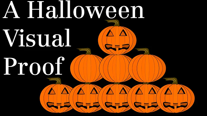 Halloween Visual Proof: Alternating Sum of Odds #math