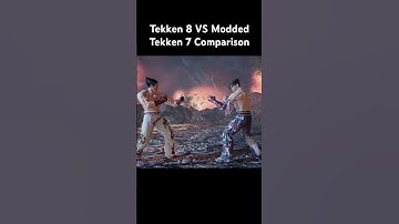 Tekken 8 VS Modded Tekken 7 Comparison #tekken #tekken8 #tekken7 #graphicsmod #comparison #shorts