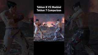 Tekken 8 VS Modded Tekken 7 Comparison #tekken #tekken8 #tekken7 #graphicsmod #comparison #shorts