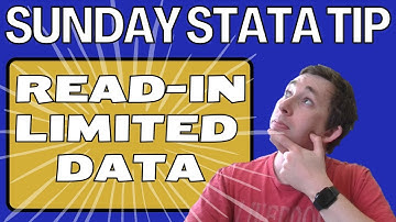 3 Minutes to Save Time Using Stata with Big Data | Sunday Stata Tips