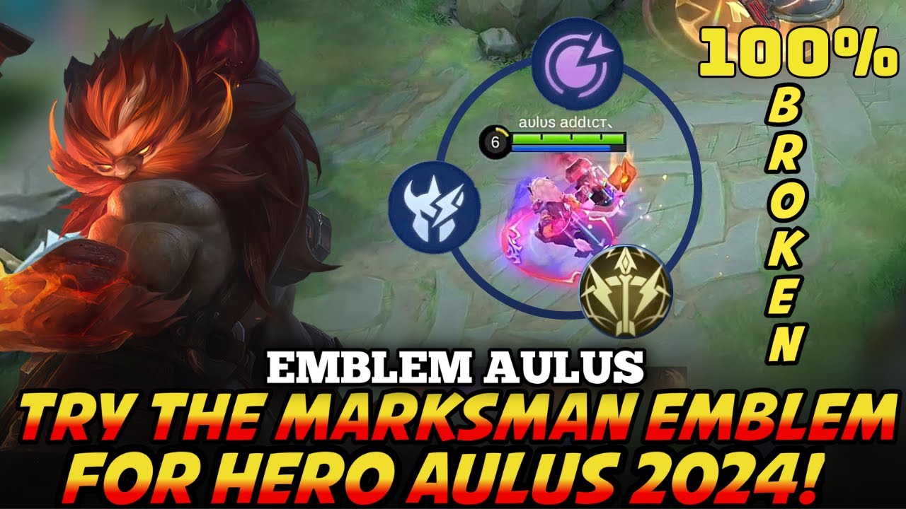 AULUS MARKSMAN EMBLEM❓❗ ONCE HIT THE ENEMY AUTO DIES❗ | AULUS EMBLEM | Mobile Legends