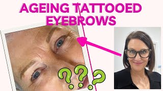 What happens to your tattooed eyebrows as you age?