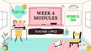 WEEK 4 MODULES