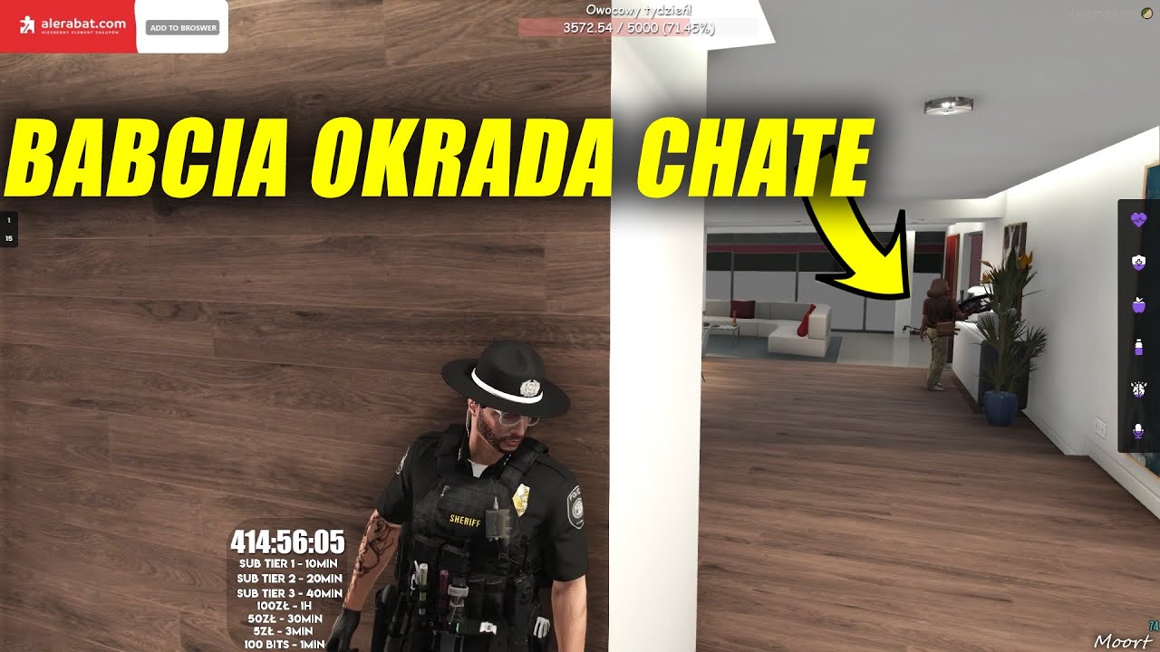 BABCIA NAPADA NA CHATĘ