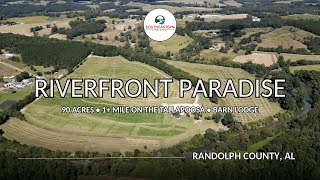 Horseshoe Ridge: 90-Acre Little Tallapoosa Riverfront Oasis | Hunter's Paradise + Barn Lodge