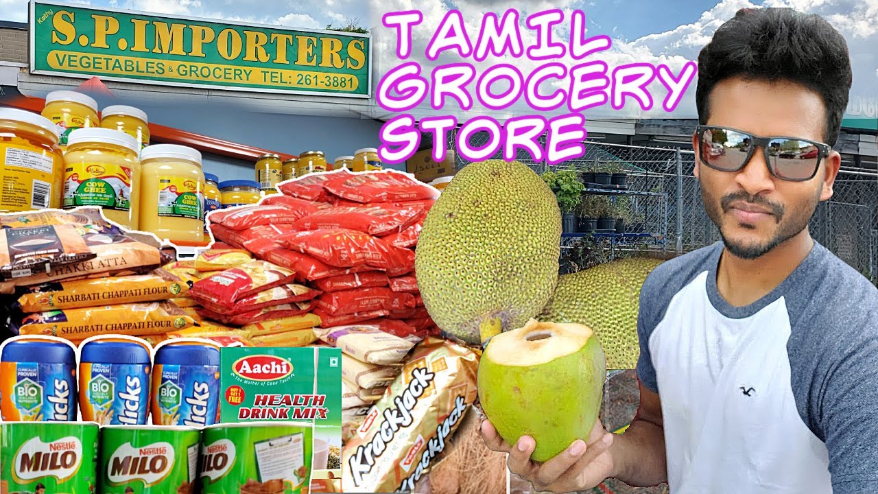 Inside a Tamil Supermarket Indian Grocery Shopping Fresh Coconut