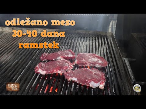 Kako ispeći odležani ramstek 🥩 povrće na žaru 🌶️ domaći kruh