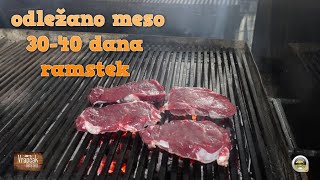 Kako ispeći odležani ramstek 🥩 povrće na žaru 🌶️ domaći kruh