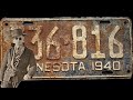 Restoring a Rusty 1940 Minnesota License Plate to Its Original Glory