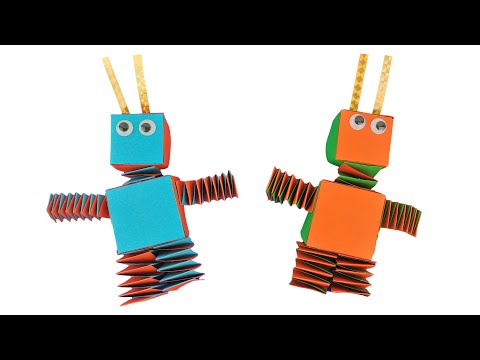 ROBOT Z PAPIERU RUSZAJĄCY SIĘ - PAPER ROBOT MOVING 3D TOYBest Paper Crafts