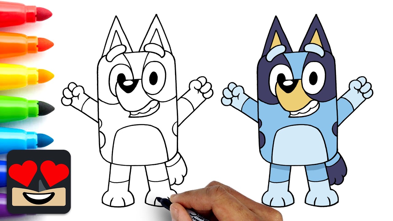 Как нарисовать Блюи