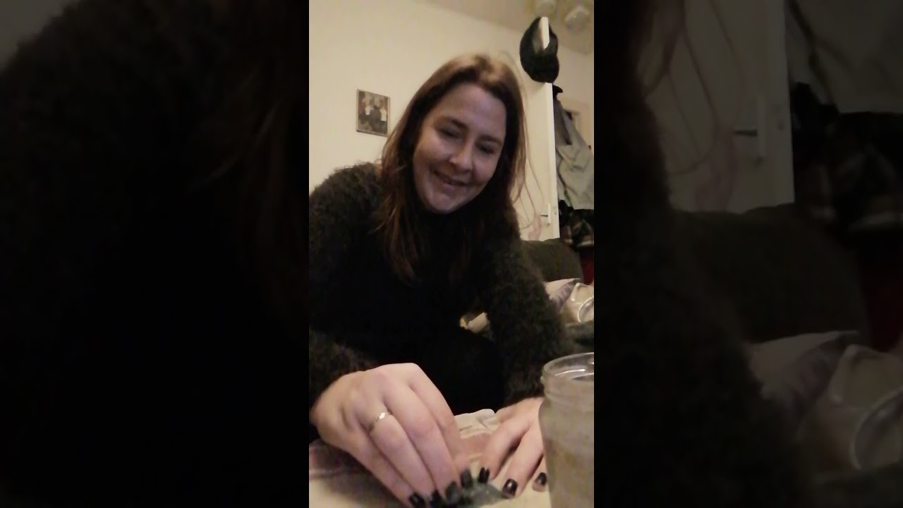 hand polishing a coral fossil