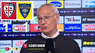 Claudio Ranieri Intervista Post Cagliari 1 vs 1 Lecce 05/05/2024