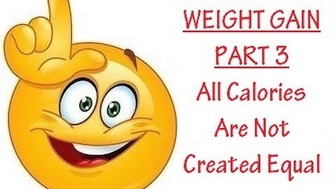 Not All Calories Are Created Equal