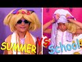 Summer vs School Morning Routines ✨Princesses In Real Life | Kiddyzuzaa