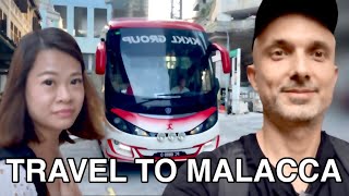 🇸🇬 🇲🇾 TRAVEL by BUS from SINGAPORE to MALACCA, MALAYSIA | Traveling to Malacca #Malacca #Melaka