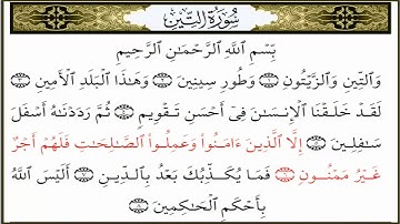 سورة التين القارئ عبد الله خياط