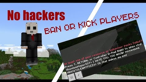 Ban addon for mcpe! - How to use etc. (Old Version, New One in Description)