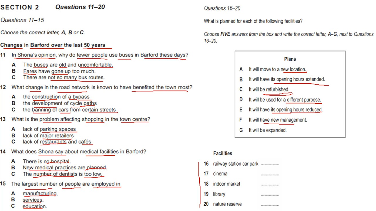 GIẢI CHI TIẾT CAMBRIDGE IELTS 11 LISTENING TEST 3 SECTION 2