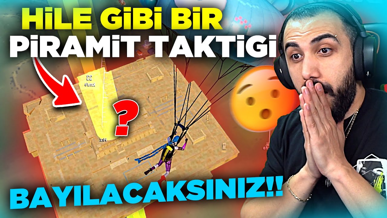 ŞOK OLACAĞINIZ EFSANE PİRAMİT TAKTİĞİ!! 😮 (HİLE GİBİ TAKTİK)  PUBG MOBILE