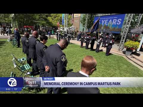 DETROIT 9/11 CEREMONY CAMPUS MARTIUS
