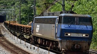 JR貨物 レール輸送列車 8090レ EF200-10+日鐵チキ9B 三島~函南間