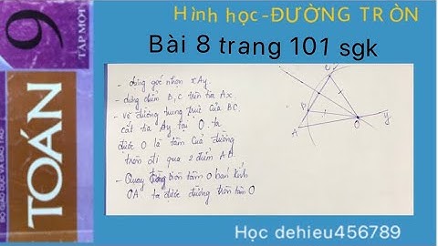 Giải bài tập toán 9 bài 8 sgk trang 101 năm 2024