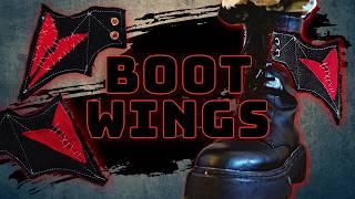 DIY Boot Bat Wings 🦇 Punk Accessories from Scrap Denim