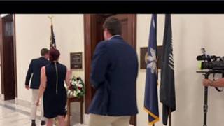 Memorial forms outside Sen. Lindsey Graham's Washington office following death