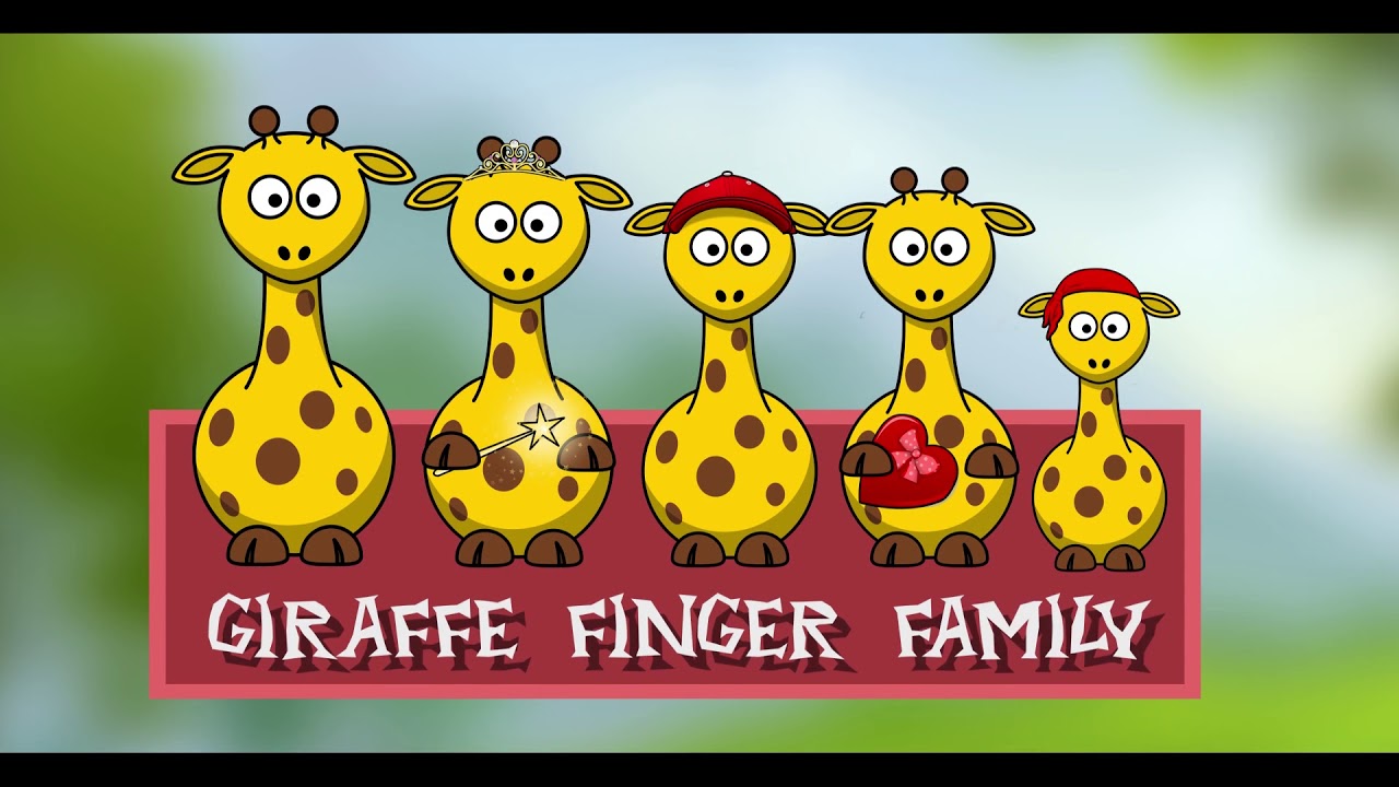 Giraffe Daddy Finger Song (finger family) & songs collection - Songs for kids children and babies