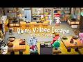 Rainy Village Escape: Cozy Ambience in a Japanese Izakaya 🌧️ Animal Crossing Chill Jazz to Relax