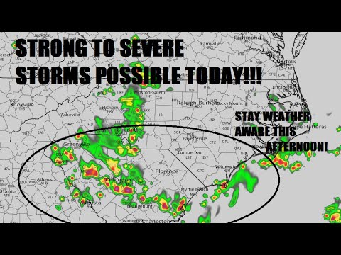Strong to severe storms are possible today! - YouTube