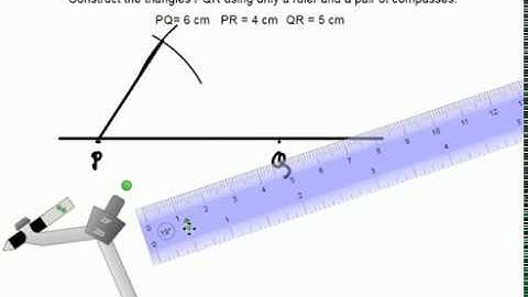 Constructing triangles/Construction/Geometry/Grade 7