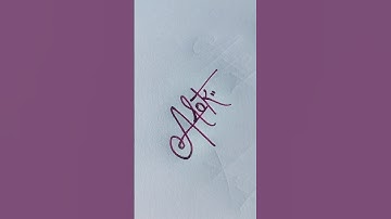 Alok💕 name signature|#signwriting #signature #youtubeshorts #handwritingstyles #shorts #trending